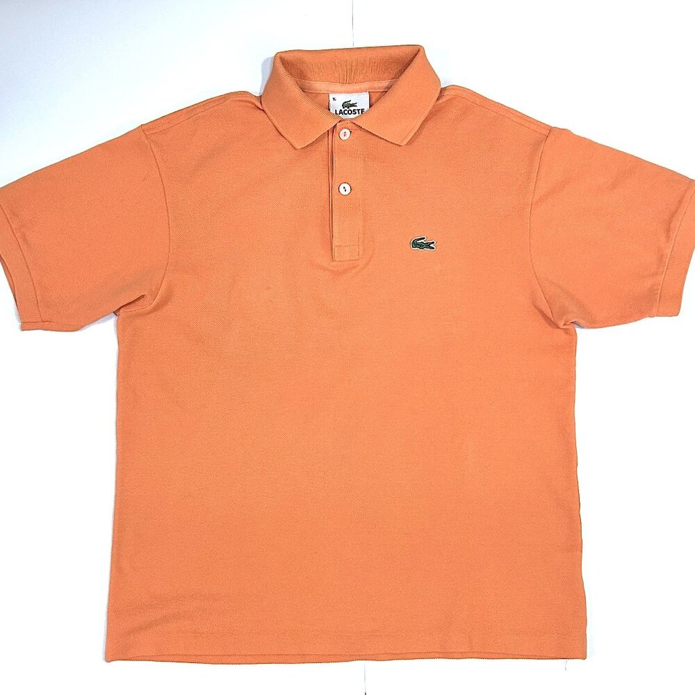 LACOSTE CORAL POLO SHIRT YOUTH SIZE 16/ WOMENS S- 100% AUTHENTIC